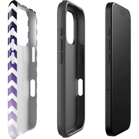 Chevron Purple Ombre iPhone 16 Pro Max Impact Case