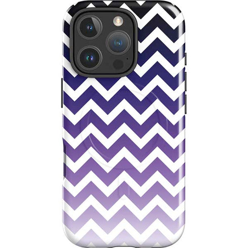 Chevron Purple Ombre iPhone 16 Pro Max Magsafe Impact Case