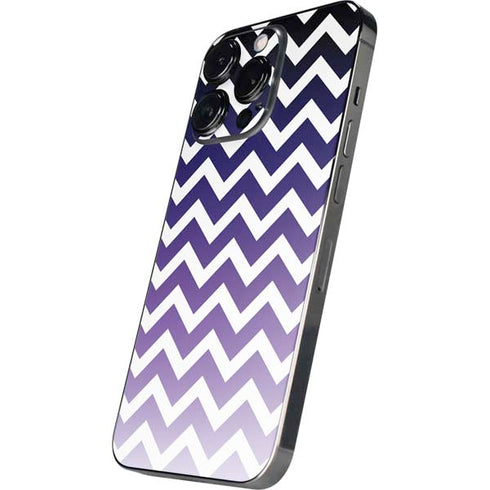 Chevron Purple Ombre iPhone 16 Pro Skin
