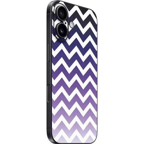 Chevron Purple Ombre iPhone 16 Skin