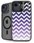 Chevron Purple Ombre iPhone 16e Kickstand Case
