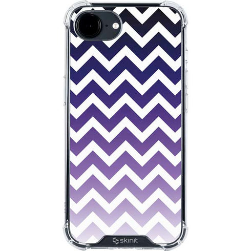 Chevron Purple Ombre iPhone 16e Clear Case
