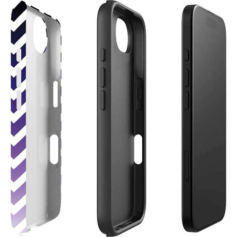 Chevron Purple Ombre iPhone 16e Impact Case