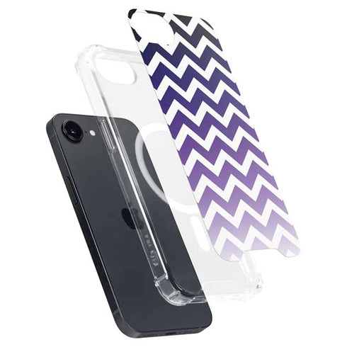 Chevron Purple Ombre iPhone 16e MagSafe Case