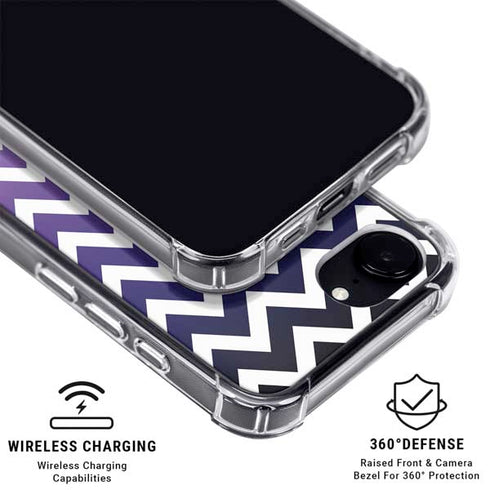 Chevron Purple Ombre iPhone 16e MagSafe Case