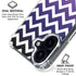 Chevron Purple Ombre iPhone 17 Clear Case