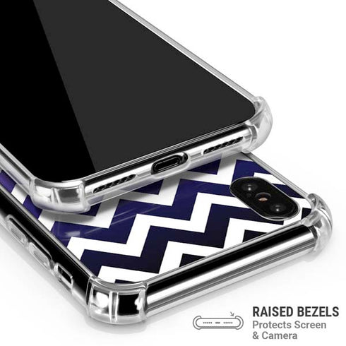 Chevron Purple Ombre iPhone X/XS Clear Case