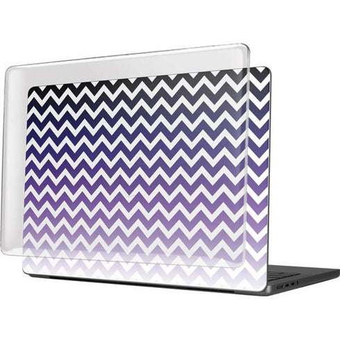 Chevron Purple Ombre MacBook Pro 14in (2021-24) Case plus Skin