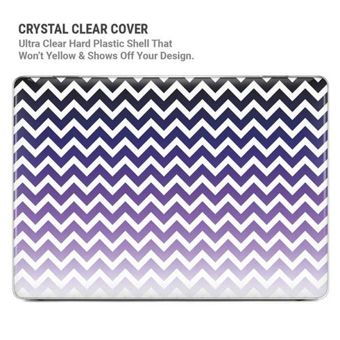 Chevron Purple Ombre MacBook Pro 14in (2021-24) Case plus Skin