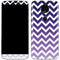Chevron Purple Ombre Moto E5 Plus Skin