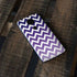 Chevron Purple Ombre Moto E5 Plus Skin