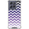 Chevron Purple Ombre Moto G 5G (2025) Clear Case