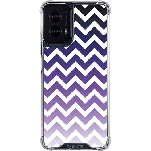 Chevron Purple Ombre Moto G Power 5G (2024) Clear Case