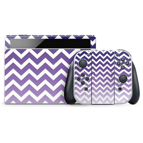 Chevron Purple Ombre Nintendo Skins