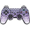 Chevron Purple Ombre PS3 Dual Shock wireless controller Skin