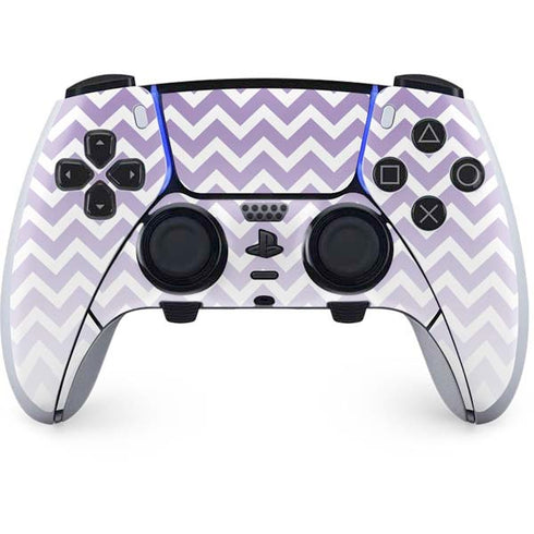 Chevron Purple Ombre PS5 DualSense Edge Pro Controller Skin