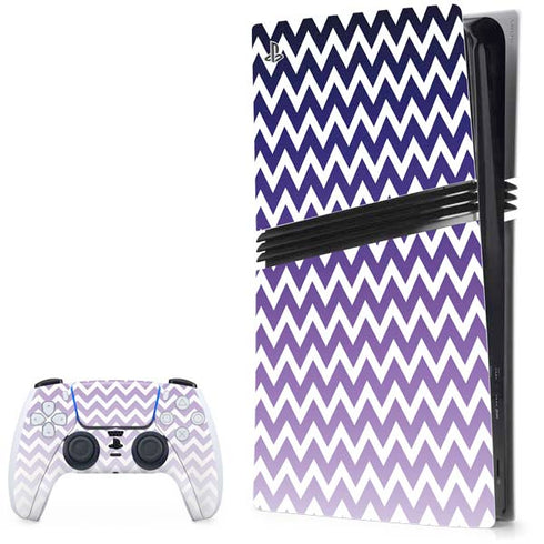 Chevron Purple Ombre PlayStation PS5 Skins
