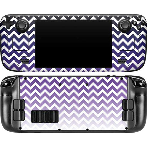 Chevron Purple Ombre Steam Deck Handheld Gaming Computer OLED Skin