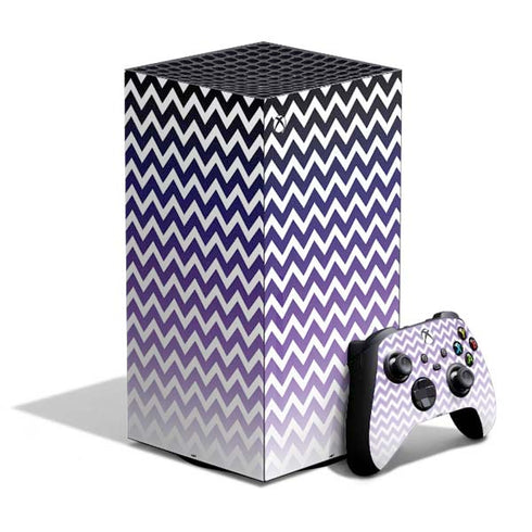 Chevron Purple Ombre XBox Series X Digital Edition Bundle Skin