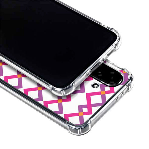 Chevron White Out Galaxy A36 5G Clear Case