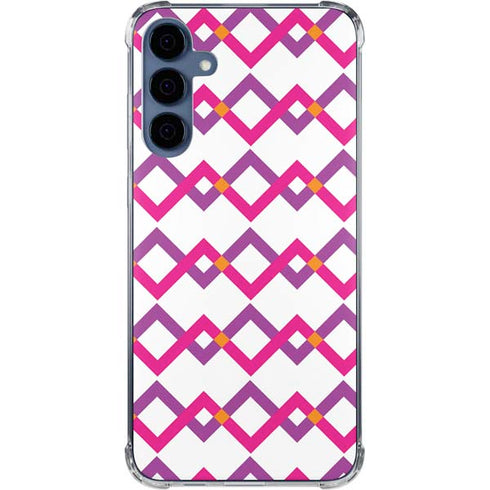 Chevron White Out Galaxy A55 5G Clear Case