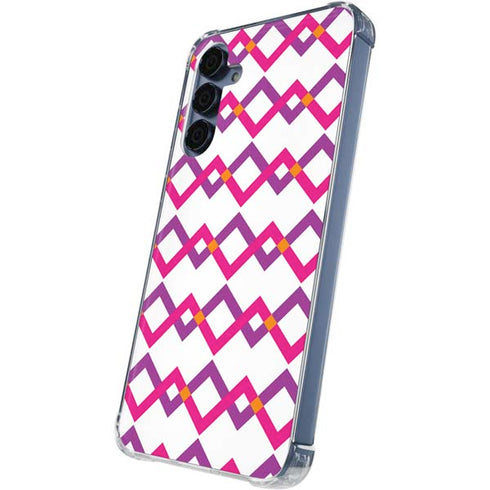 Chevron White Out Galaxy A55 5G Clear Case