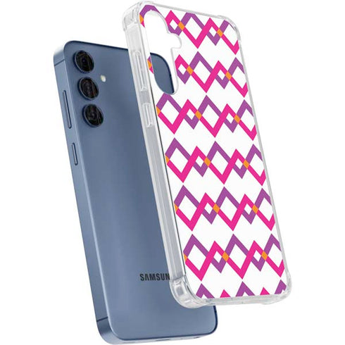 Chevron White Out Galaxy A55 5G Clear Case