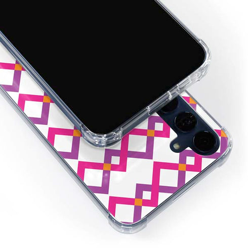 Chevron White Out Galaxy A55 5G Clear Case