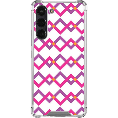 Chevron White Out Galaxy S24 FE Clear Case