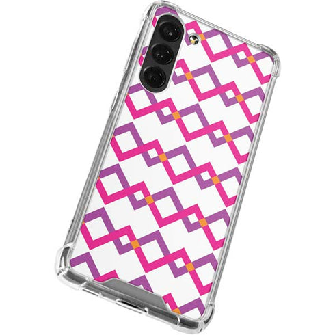 Chevron White Out Galaxy S24 FE Clear Case