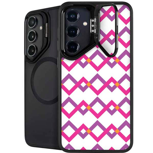 Chevron White Out Galaxy S25 Kickstand Case