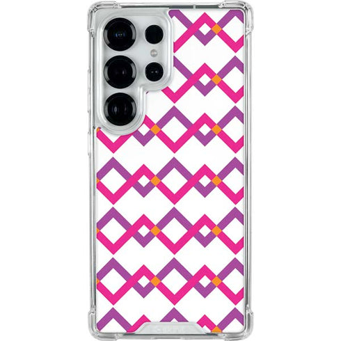 Chevron White Out Galaxy S25 Ultra Clear Case