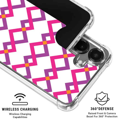 Chevron White Out Galaxy S26 Plus Clear Case
