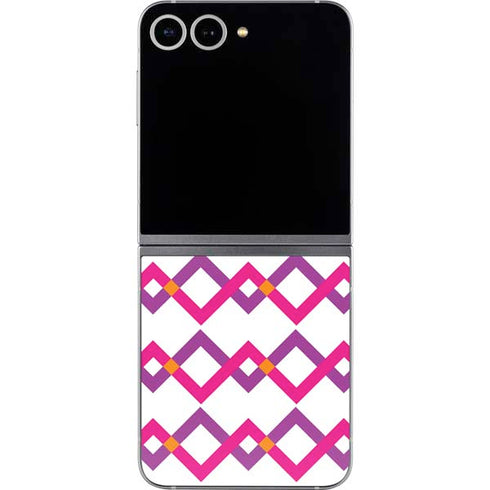 Chevron White Out Galaxy Z Flip6 Skin