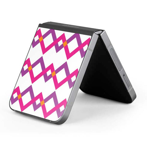 Chevron White Out Galaxy Z Flip6 Skin