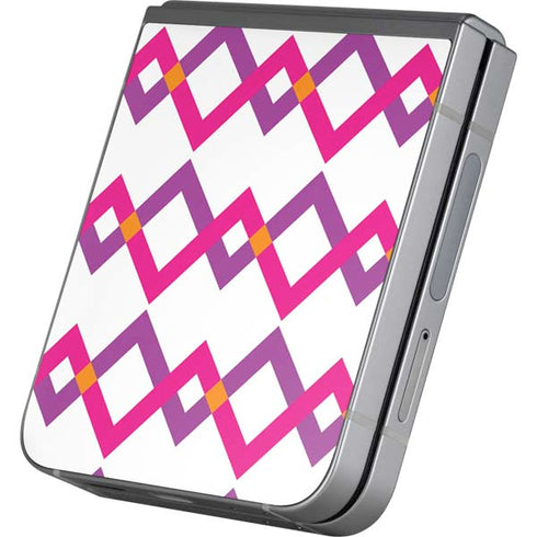 Chevron White Out Galaxy Z Flip6 Skin
