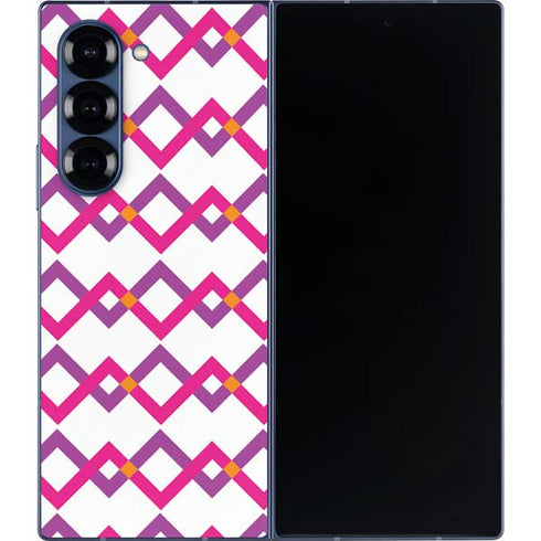 Chevron White Out Galaxy Z Fold6 Skin