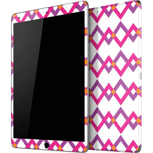 Chevron White Out iPad Skins