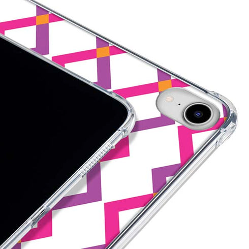 Chevron White Out iPad 11th Gen (2025) Clear Case