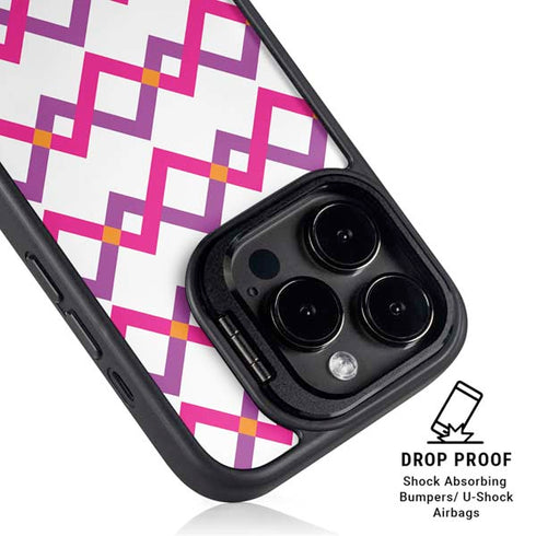 Chevron White Out iPhone 13 Pro Kickstand Case