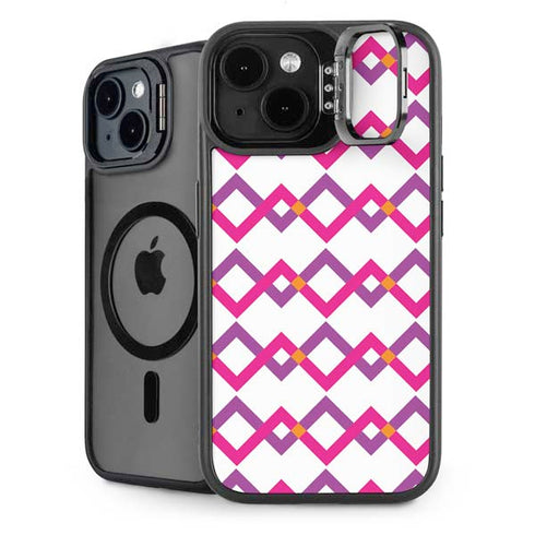 Chevron White Out iPhone 14 Plus Kickstand Case
