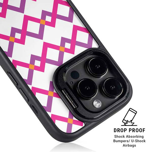 Chevron White Out iPhone 14 Pro Kickstand Case