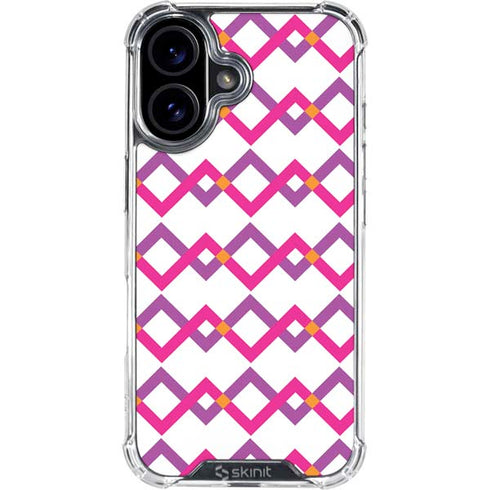 Chevron White Out iPhone 16 Plus Clear Case