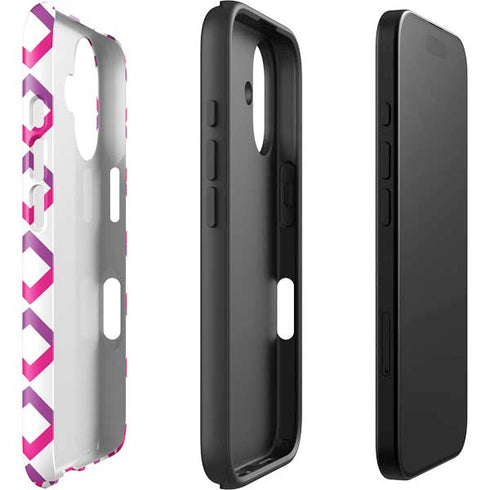 Chevron White Out iPhone 16 Plus Impact Case