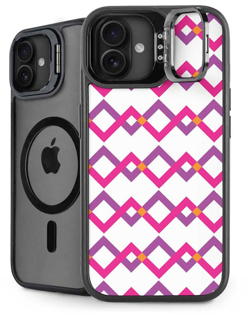 Chevron White Out iPhone 16 Plus Kickstand Case
