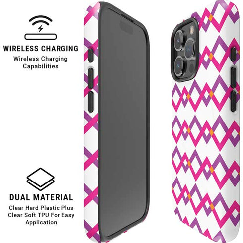 Chevron White Out iPhone 16 Pro Max Magsafe Impact Case