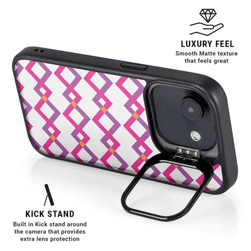 Chevron White Out iPhone 16e Kickstand Case