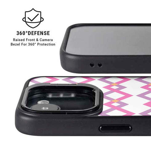 Chevron White Out iPhone 16e Kickstand Case