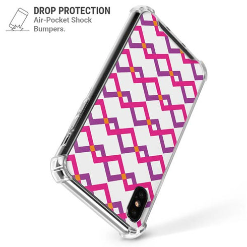 Chevron White Out iPhone X/XS Clear Case
