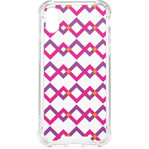 Chevron White Out iPhone XS Clear Case